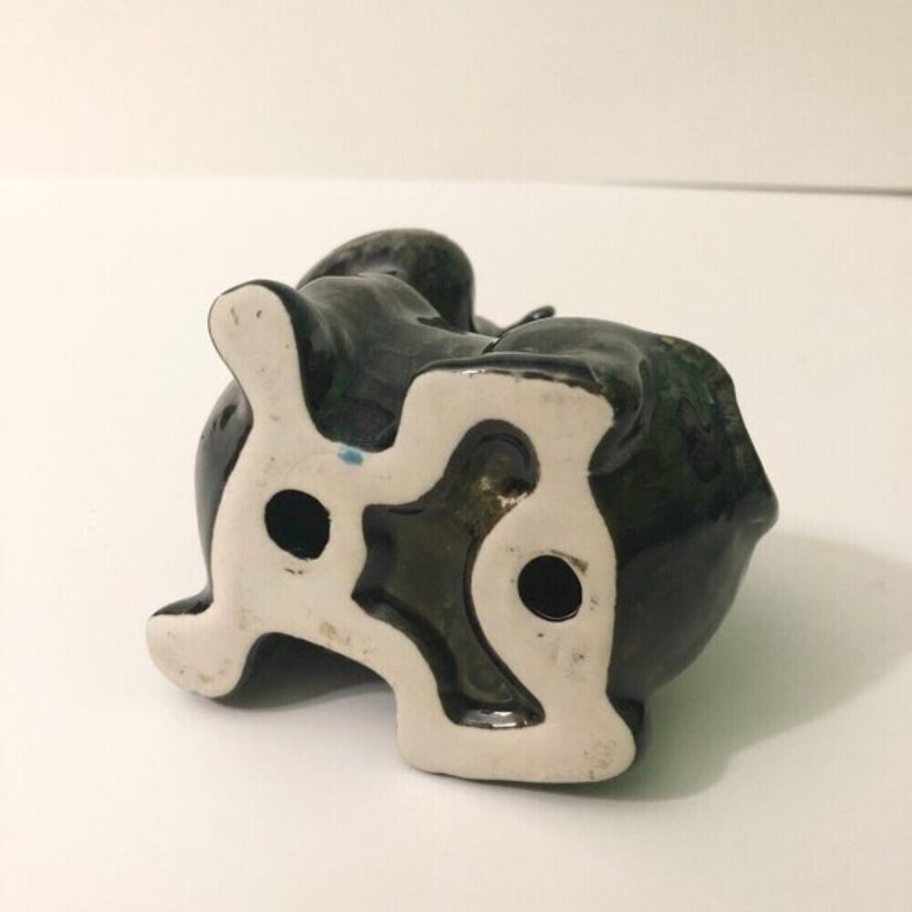 Vintage Lot of 2  Cow Figurine 5 Inch Tall Ceramic Figures - Picture 7 of 15